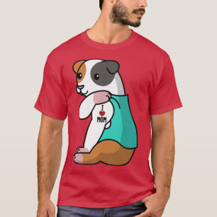 Camiseta Eu Amo Mamãe Tatuagem Guiné Porco Mãe