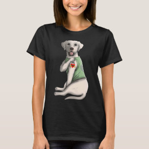 Camiseta Eu Amo Mamãe Tatuagem Labrador Mãe Dia Da Mãe