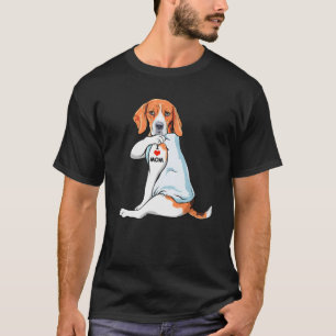 Camiseta Eu Amo Mamãe Tatuagem Tratando Walker Coonhound Ma