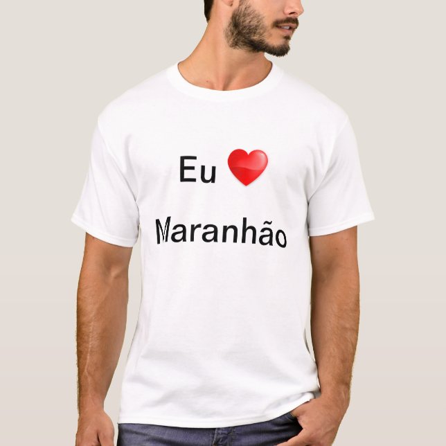 Camiseta eu amo Maranhão (Frente)