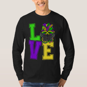 Camiseta Eu Amo Mardi Gras Costume Funny Newfound Cog P