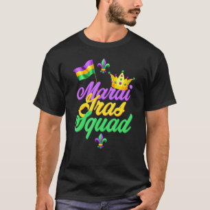 Camiseta Eu Amo Mardi Gras Flag Crown Fleur De Lis, Mardi G
