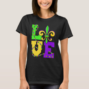 Camiseta Eu Amo Mardi Gras Funny Mardi Gras Party Celebrati