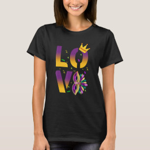 Camiseta Eu Amo Mardi Gras Mardi Gras Fleur De Lis Men Wemi