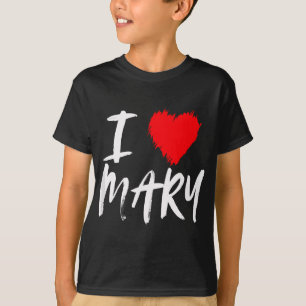 Camiseta Eu Amo Maria Filha Mãe Namorada Namorados Esposa