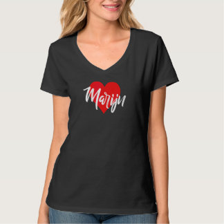 Camiseta Eu Amo Marijn Primeiro Nome Amor Coração