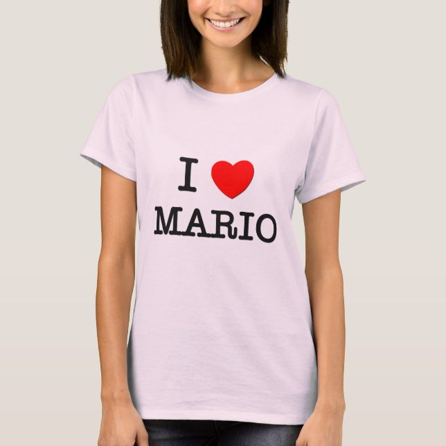Camiseta Eu amo Mario (Frente)