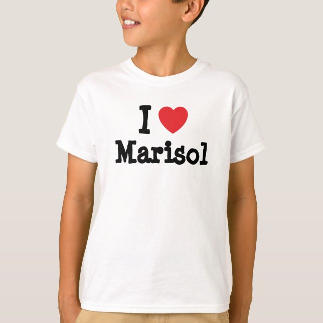 Camiseta Eu amo Marisol Heart-Shirt (Frente)