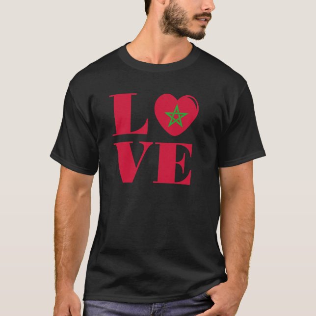 Camiseta Eu amo Marrocos (Frente)