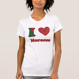 Camiseta Eu amo Marrocos