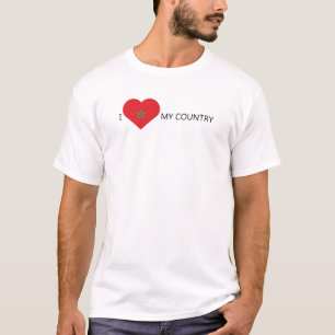 Camiseta Eu amo Marrocos