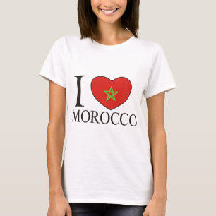 Camiseta Eu amo Marrocos