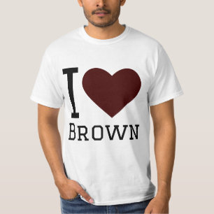 Camiseta Eu amo marrom