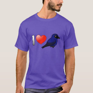 Camiseta Eu amo Martins roxo