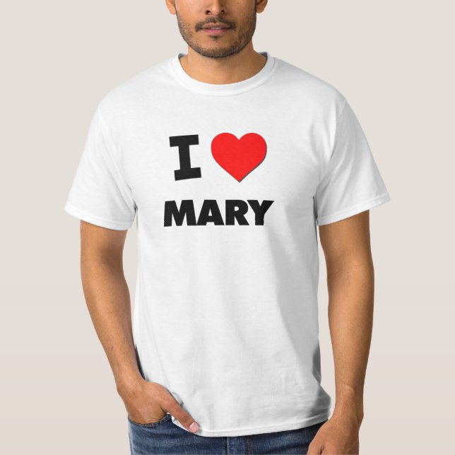 Camiseta Eu amo Mary (Frente)