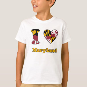 Camiseta Eu amo Maryland