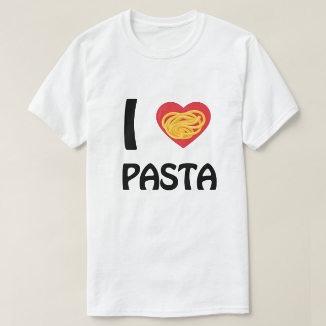 Camiseta Eu amo massa (Frente do Design)