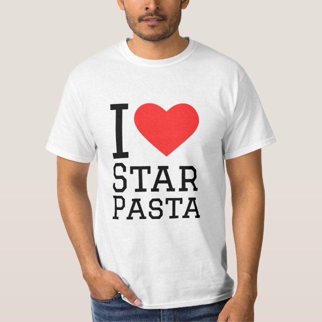 Camiseta Eu amo massa estelar (Frente)
