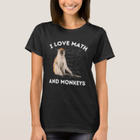 Eu Amo Matemática e Macacos Amante de Macaco Álgeb
