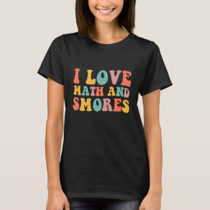 Camiseta Eu Amo Matemática e Smores Escola Amante de Matemá