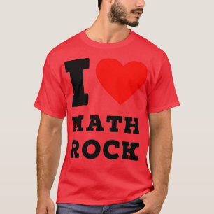 Camiseta eu amo matemática rock