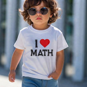 Camiseta Eu Amo Matemática Vintage Retro Matemática