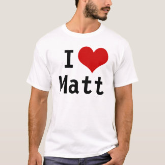 Camiseta Eu amo Matt