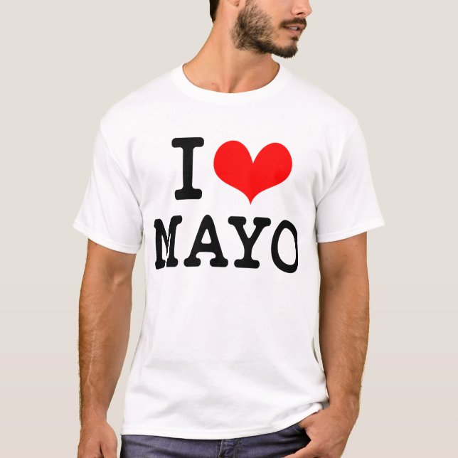 Camiseta Eu amo MAYO (Frente)