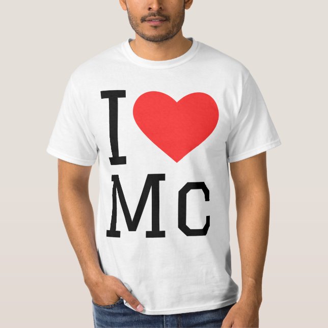 Camiseta Eu amo Mc (Frente)