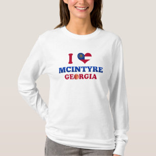 Camiseta Eu amo McIntyre, Geórgia