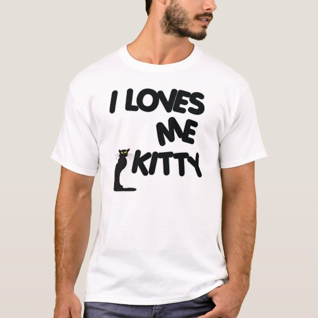 Camiseta Eu amo-me gatinho (Frente)