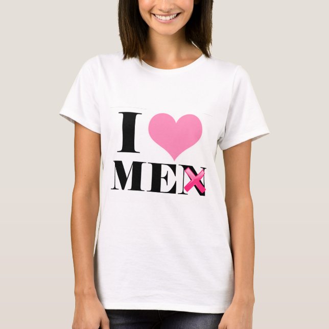 Camiseta Eu amo-me (os homens) (Frente)