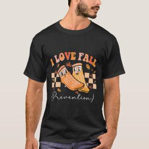 Camiseta Eu Amo Meias De Prevenção De Queda No Dia De Ação
