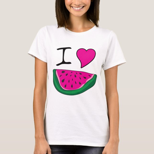 Camiseta Eu Amo Melancia (Frente)