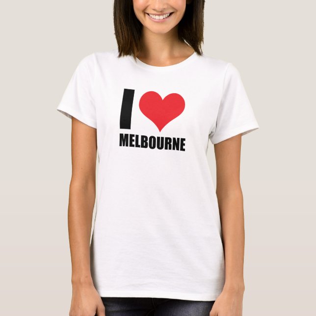Camiseta Eu amo Melbourne (Frente)