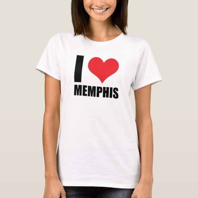 Camiseta Eu amo Memphis (Frente)