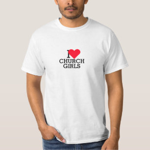 Camiseta Eu amo meninas da igreja
