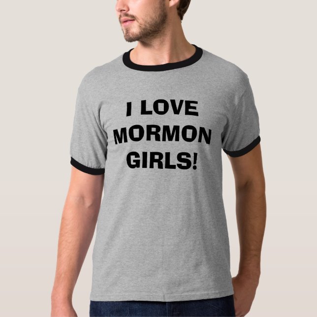 CAMISETA EU AMO MENINAS DO MORMON! (Frente)