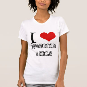 Camiseta Eu amo meninas do Mormon