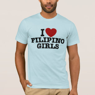 Camiseta Eu Amo Meninas Filipinas