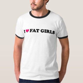 Camiseta Eu amo meninas gordas - T XL da campainha