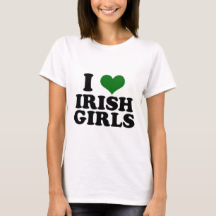 Camiseta Eu amo meninas irlandesas