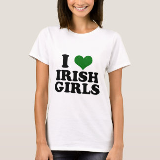 Camiseta Eu amo meninas irlandesas