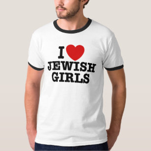 Camiseta Eu amo meninas judaicas
