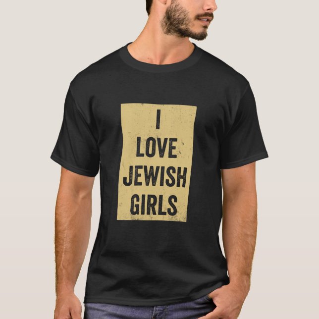 Camiseta Eu Amo Meninas Judias (Frente)