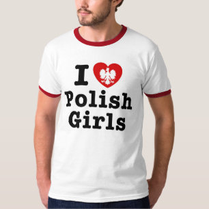 Camiseta Eu amo meninas polonesas
