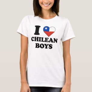 Camiseta Eu amo meninos chilenos