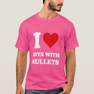 Camiseta Eu Amo Meninos Com Mullets