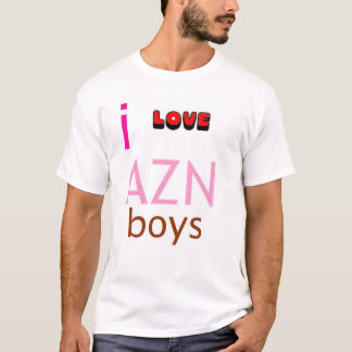 Camiseta Eu amo meninos do azn