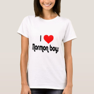 Camiseta Eu amo meninos do Mormon